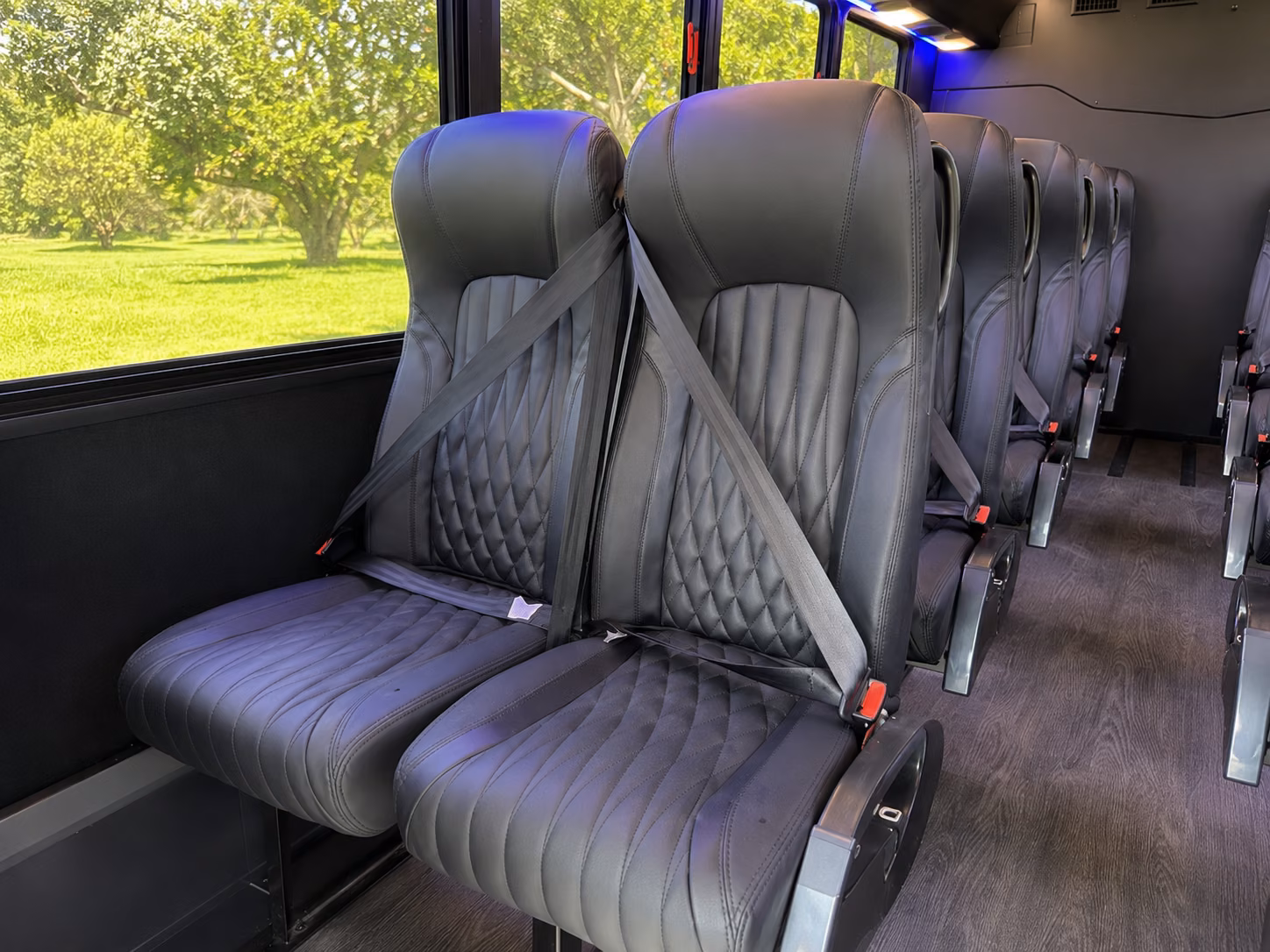 rochester hills 15 passenger minibus inside