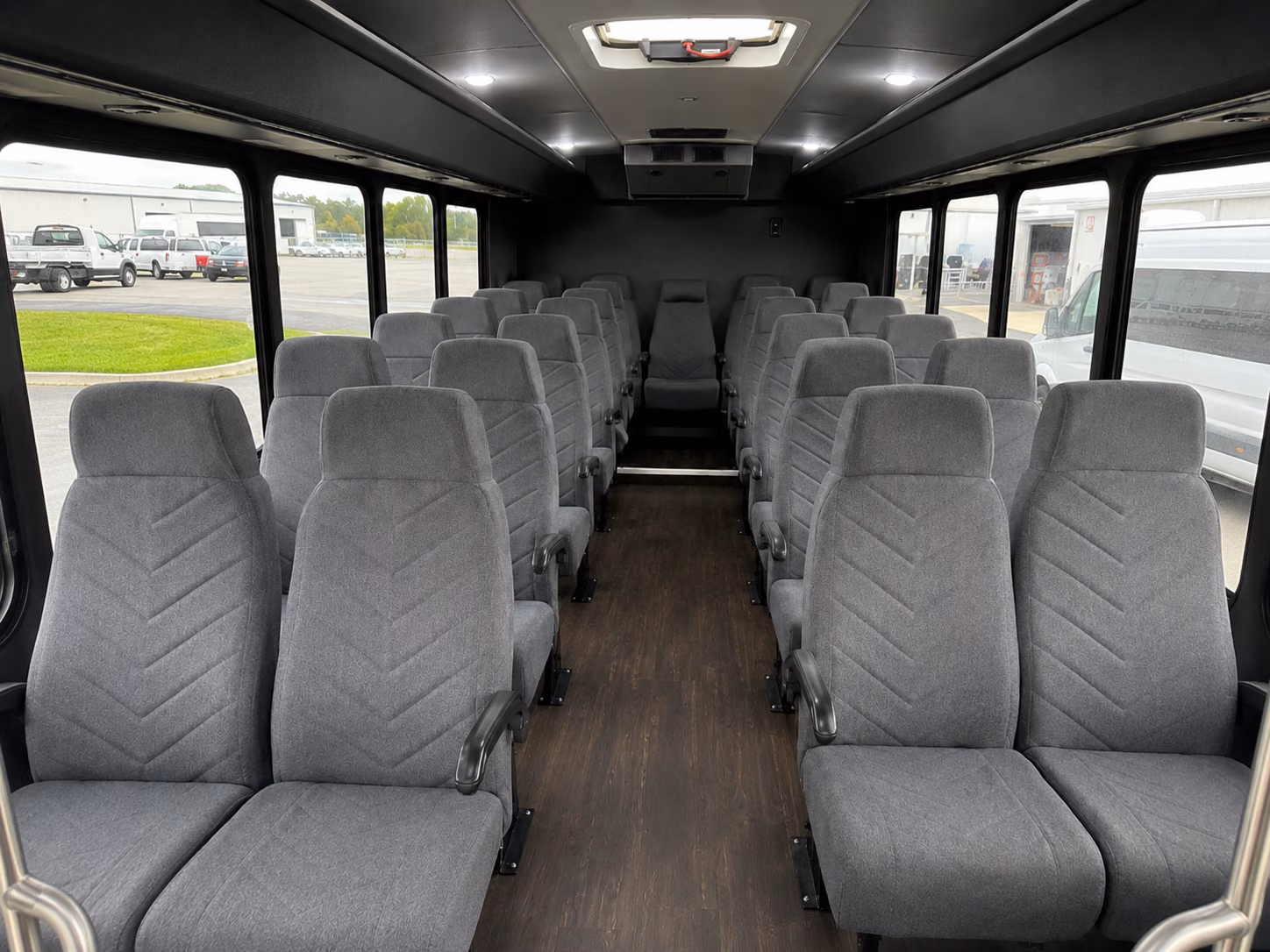 rochester hills 18 passenger minibus inside
