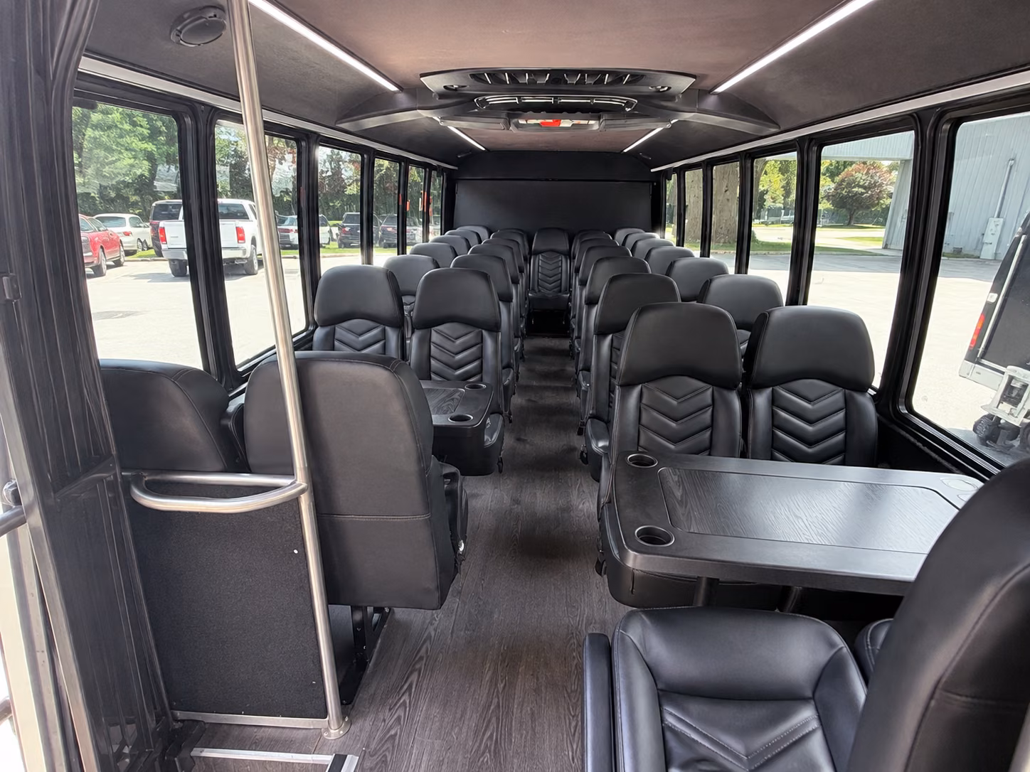 rochester hills 20 passenger minibus inside