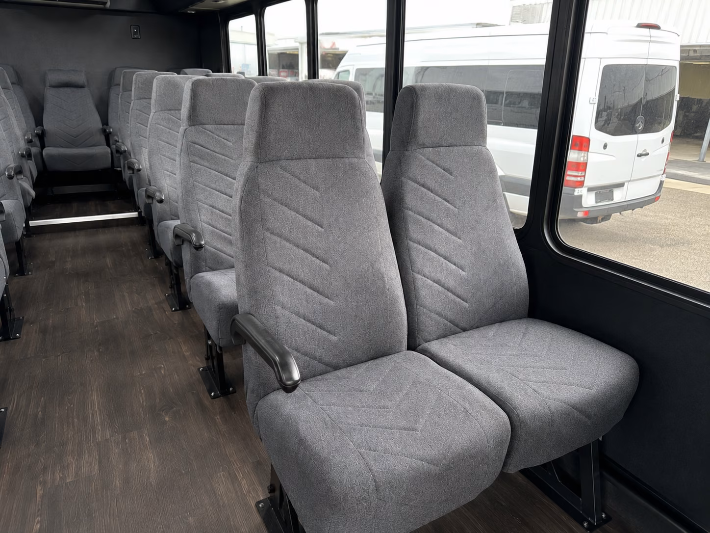 rochester hills 20 passenger minibus interior