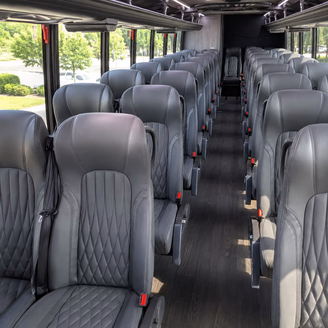 rochester hills 28 passenger minibus inside