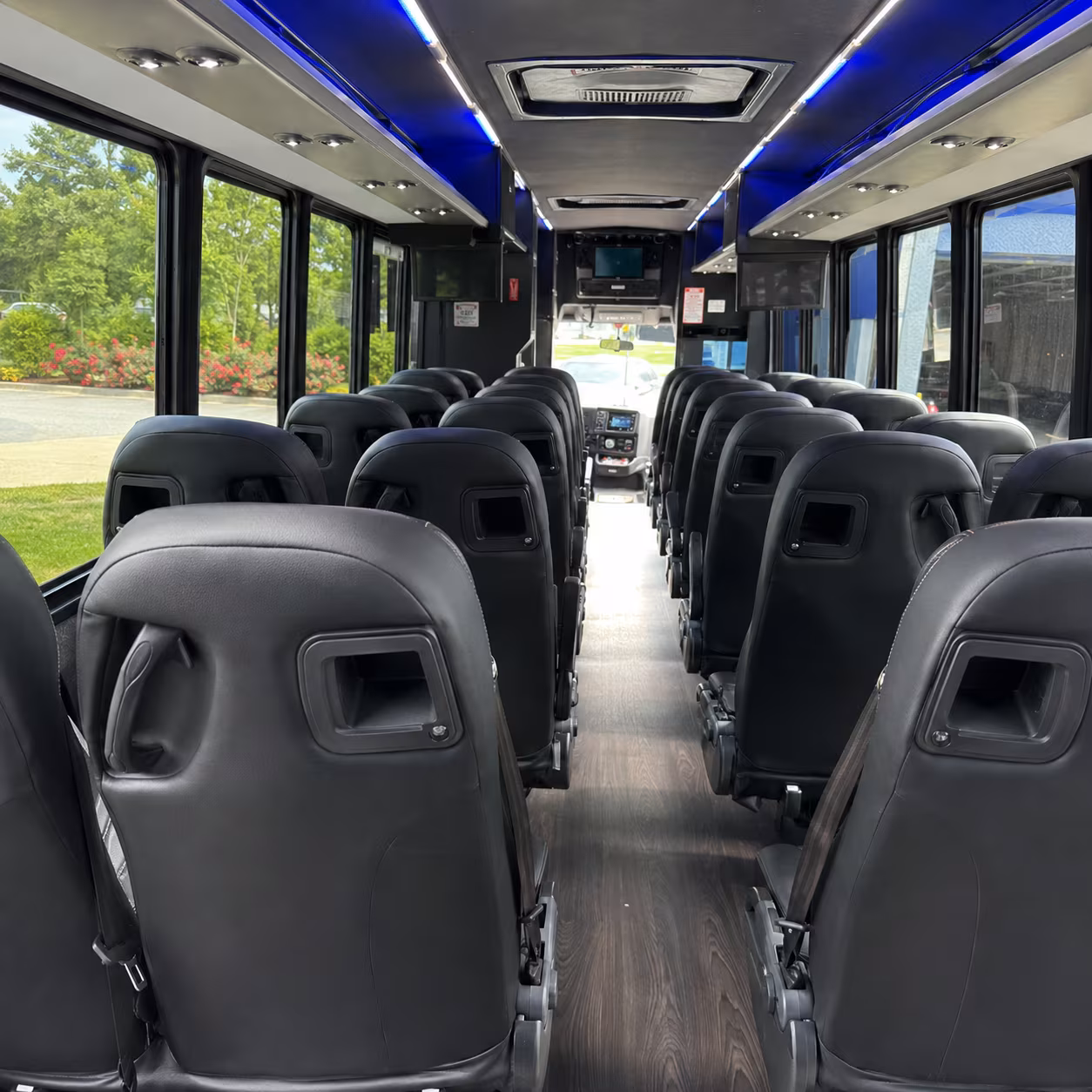 rochester hills 30 passenger minibus inside