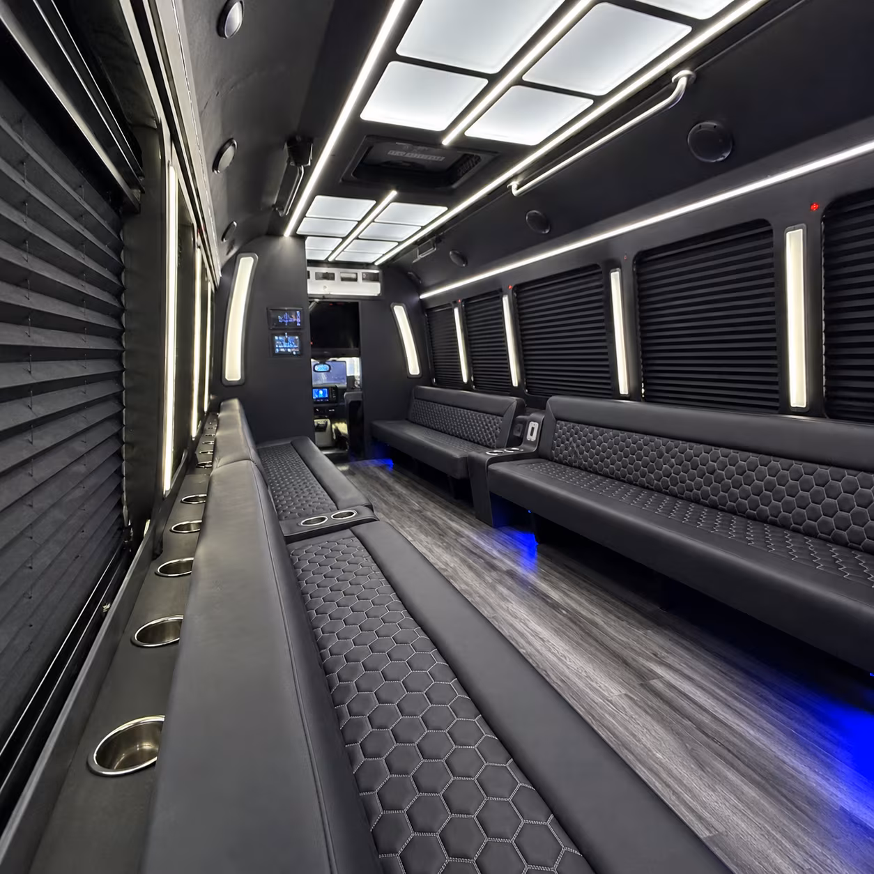 rochester hills party bus inside